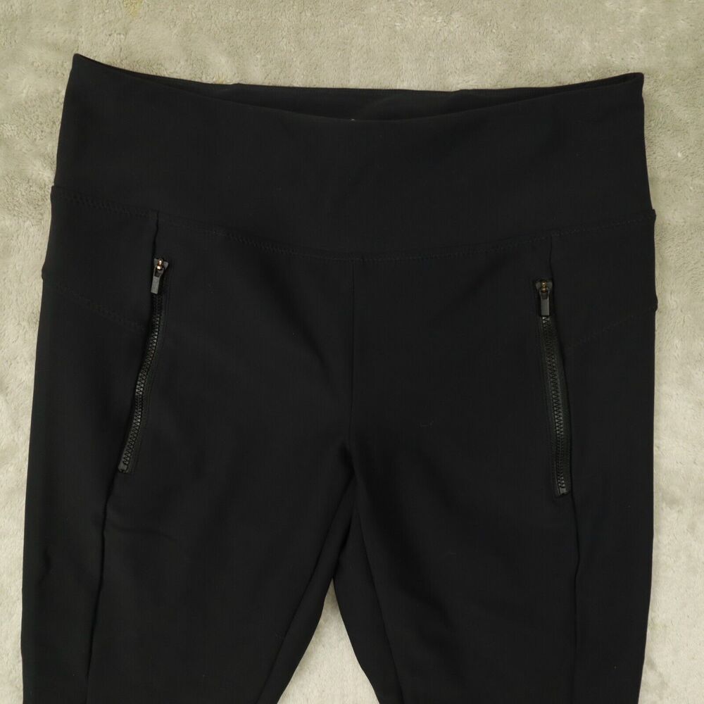 Athleta Womens Black High Rise Stellar Tights Pant Zip Pockets size Small 870815 - Picture 3 of 11